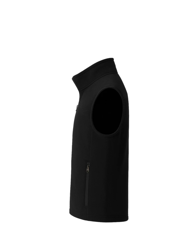 Image of a model wearing a EB204 Eddie Bauer Fleece Vest