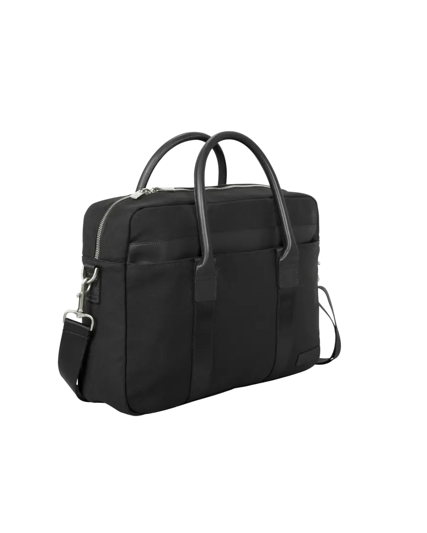 BB18830 Brooks Brothers® Wells Canvas Briefcase | BlueCotton