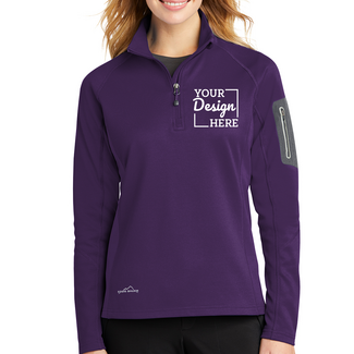 Custom Featured Brands:  EB235 Eddie Bauer Ladies 1/2-Zip Performance Fleece