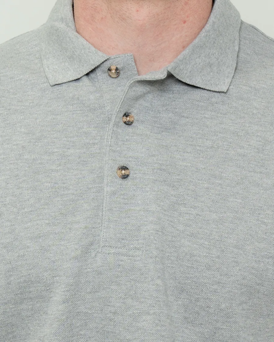 Closeup of a K540 Port Authority Silk Touch Performance Polo