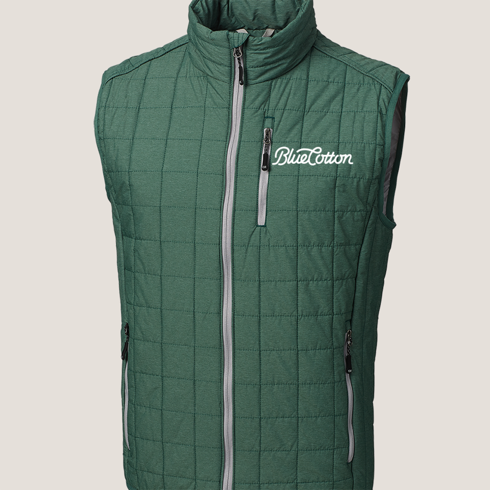 Image of MCO00019 Cutter & Buck Rainier PrimaLoft® Mens Eco Insulated Full Zip Puffer Vest