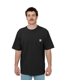 Image of a model wearing CTK87 Carhartt Workwear Pocket Short Sleeve T-Shirt