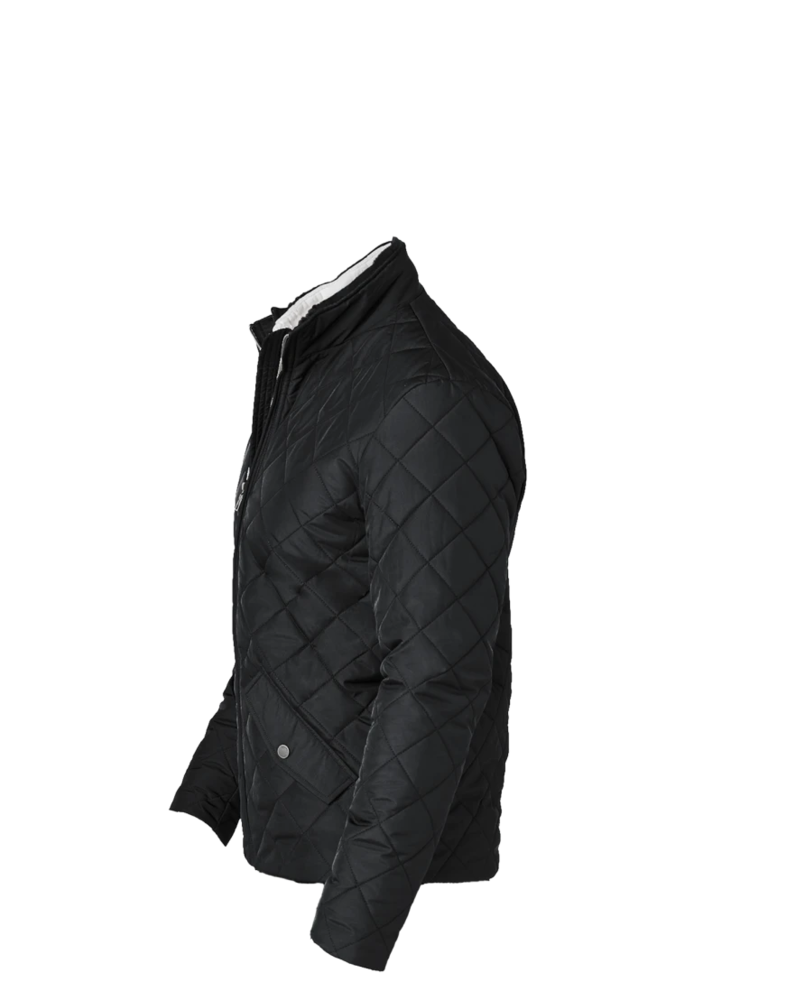 Image of a model wearing a BB18600 Brooks Brothers® Quilted Jacket