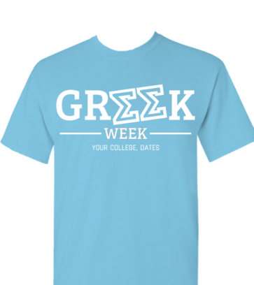 Greek Week - Blue unisex design idea
