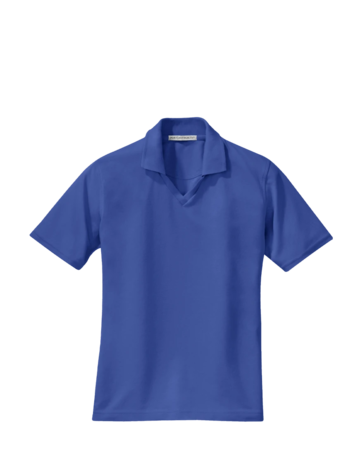 Model wearing a L455 Port Authority Ladies' Rapid Dry Polo