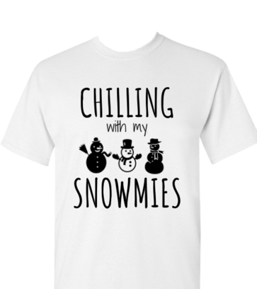 CHILLING WITH MY SNOWMIES design idea