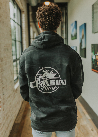 Customer wearing a SS4500 Independent Trading Co. Midweight Hooded Sweatshirt