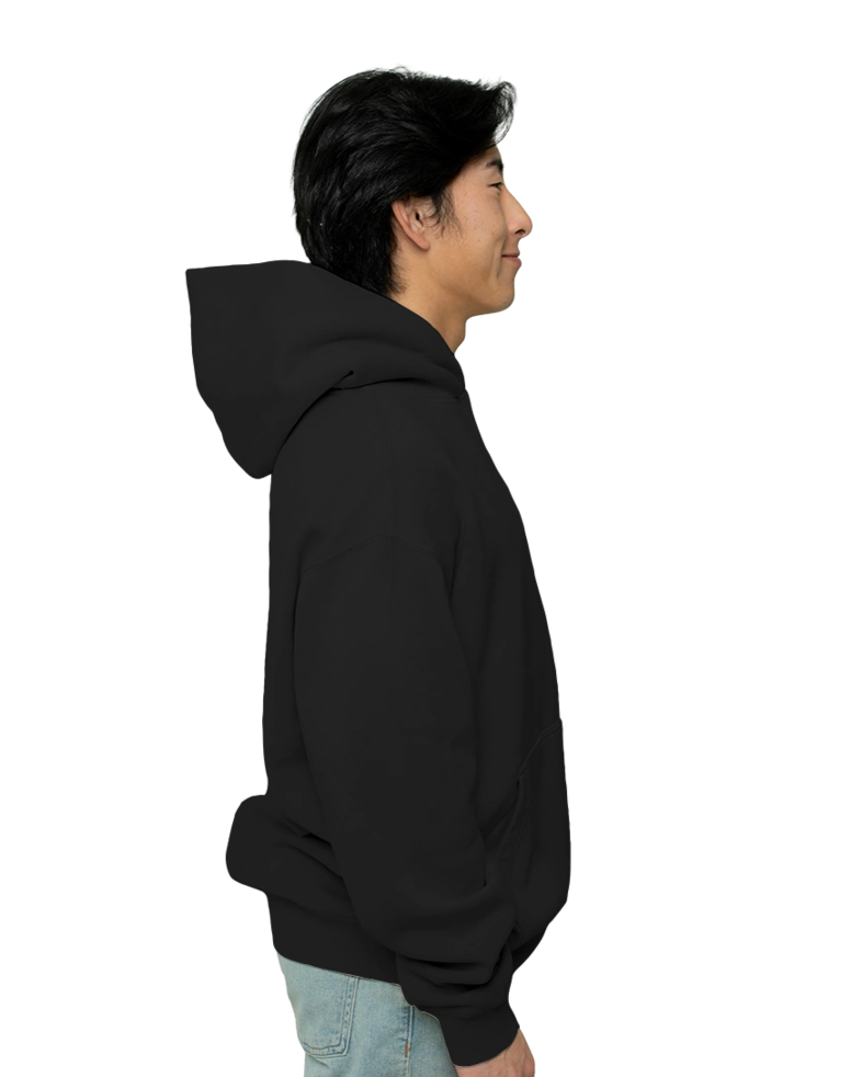 Image of a model wearing a 5166 AS Colour Relax Faded Hood