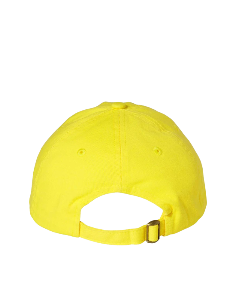 Image of a model wearing a VC300 Valucap Bio-Washed Cap
