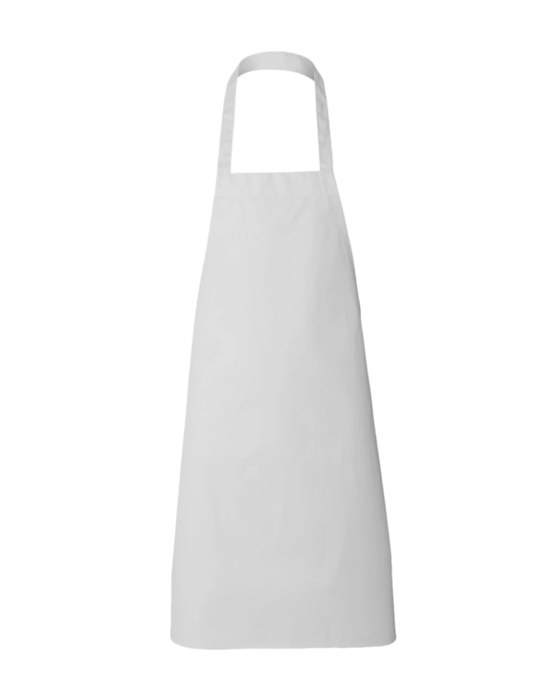 Image of a model wearing a Q2010 Q-Tees Full-Length Butcher Apron