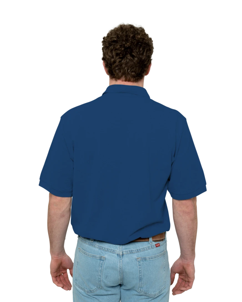 Image of a model wearing a K420 Port Authority Pique Knit Sport Shirt
