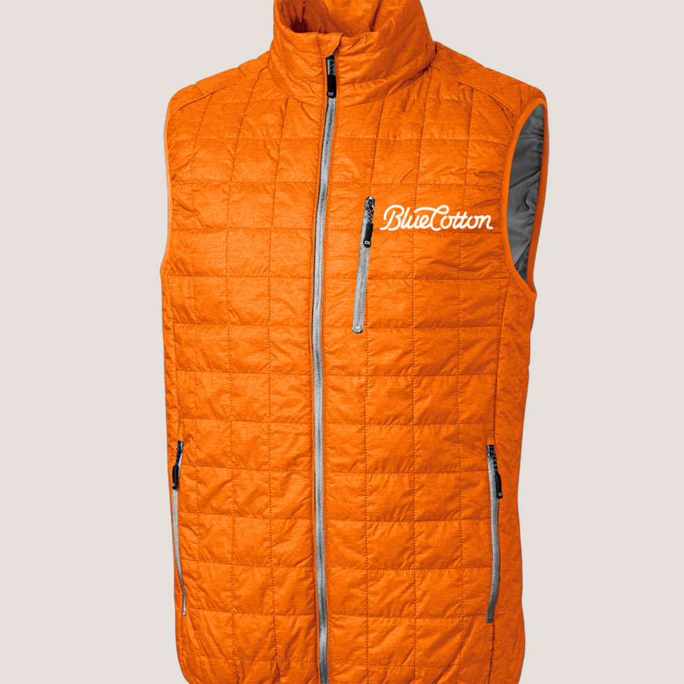 Image of MCO00019 Cutter & Buck Rainier PrimaLoft® Mens Eco Insulated Full Zip Puffer Vest