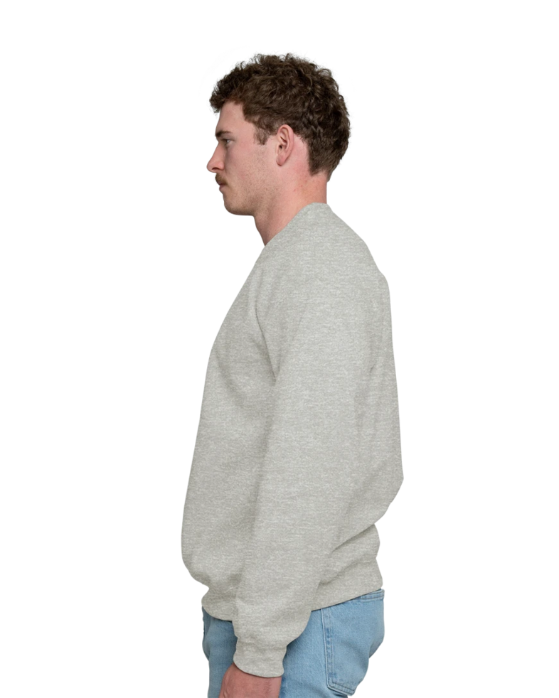 Image of a model wearing a 18000 Gildan Crewneck Sweatshirt