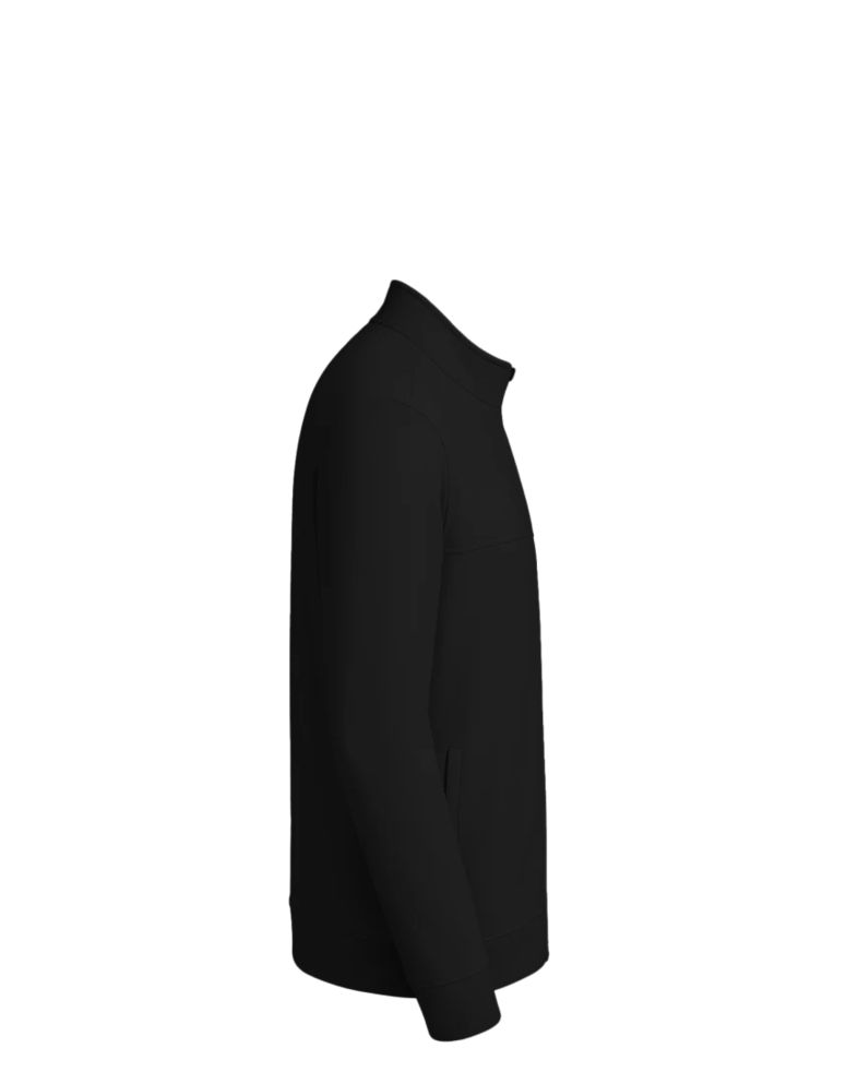 Image of a model wearing a TM1MU420 TravisMathew Newport Full-Zip Fleece