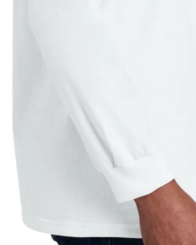 Closeup of a 1304 American Apparel Unisex Heavyweight Cotton Long Sleeve Tee