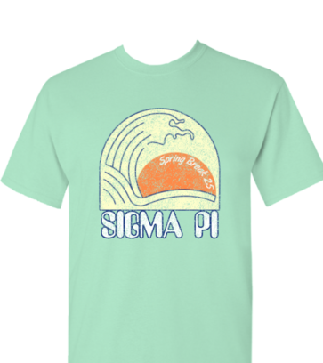 Sunset Spring Break design idea