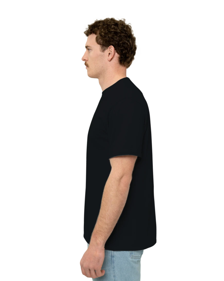 Image of a model wearing a 21M Jerzees Moisture-Wicking Tee