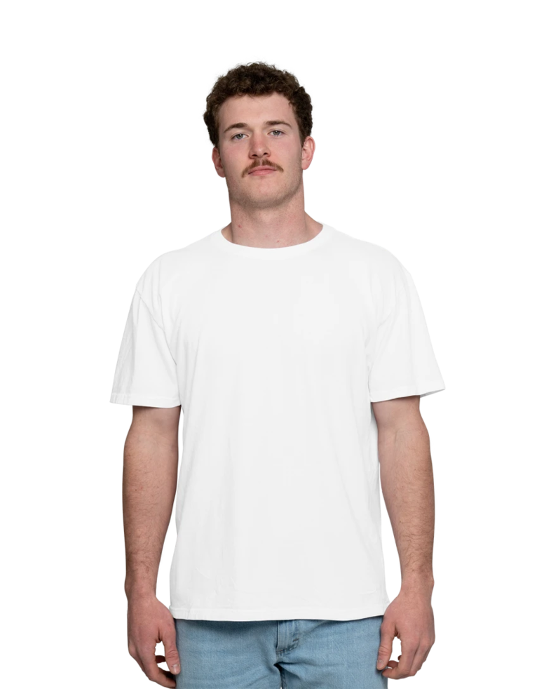 Image of a model wearing a PC099 Port & Company Pigment-Dyed Tee