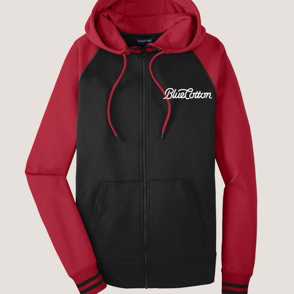 Image of ST236 Sport-Tek Sport-Wick Varsity Fleece Full-Zip Hooded Jacket