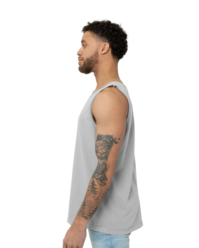 Image of a model wearing a CC9360 Comfort Colors Pigment Dyed Tank Top 