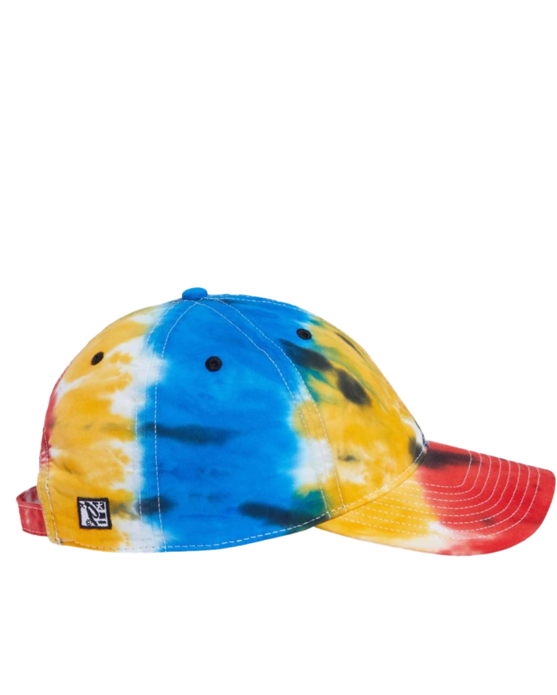 Image of a model wearing a GB482 The Game Asbury Tie-Dyed Twill Cap