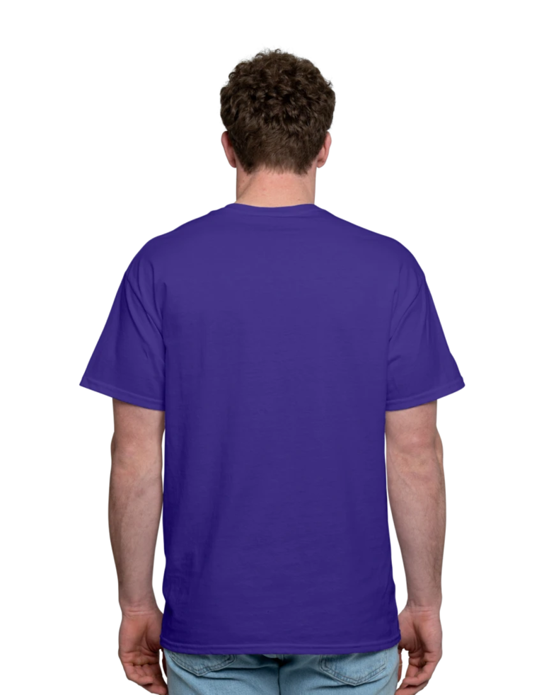 Image of a model wearing a 8000 Gildan DryBlend 50/50 Tee