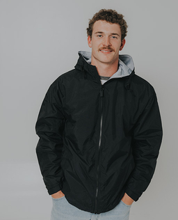 Modeling wearing Custom Outerwear