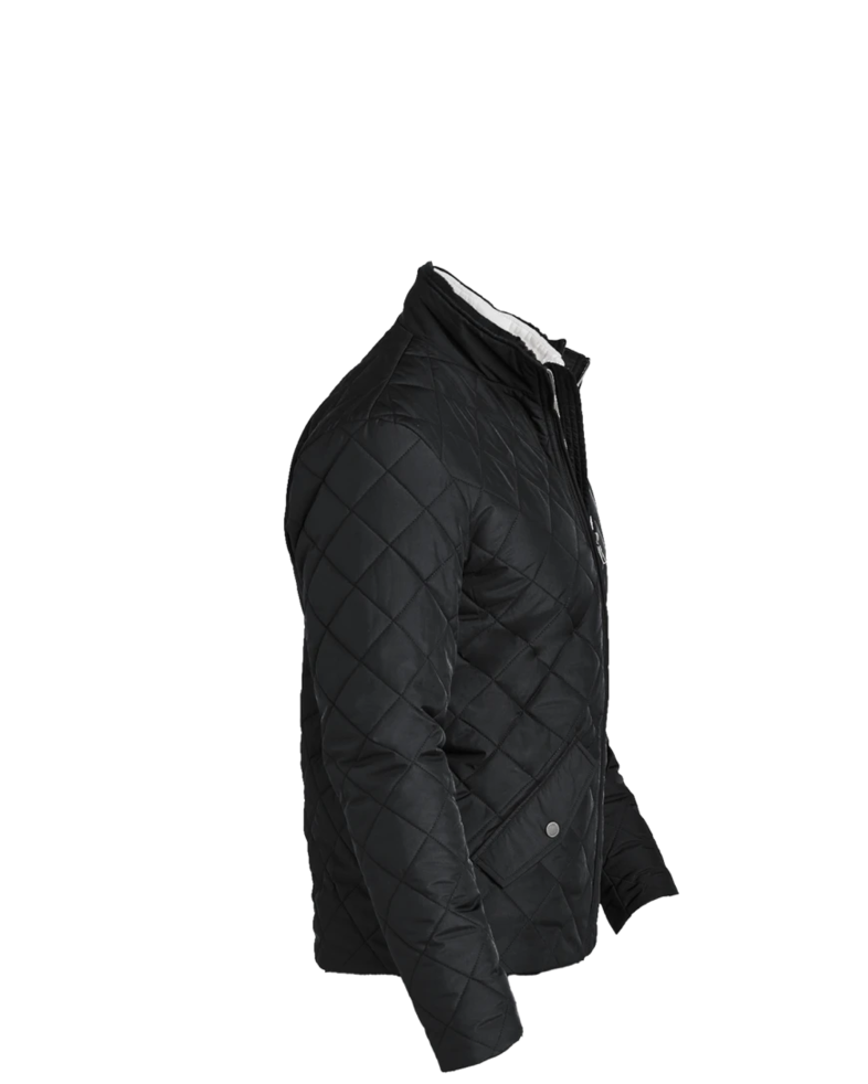 Image of a model wearing a BB18600 Brooks Brothers® Quilted Jacket