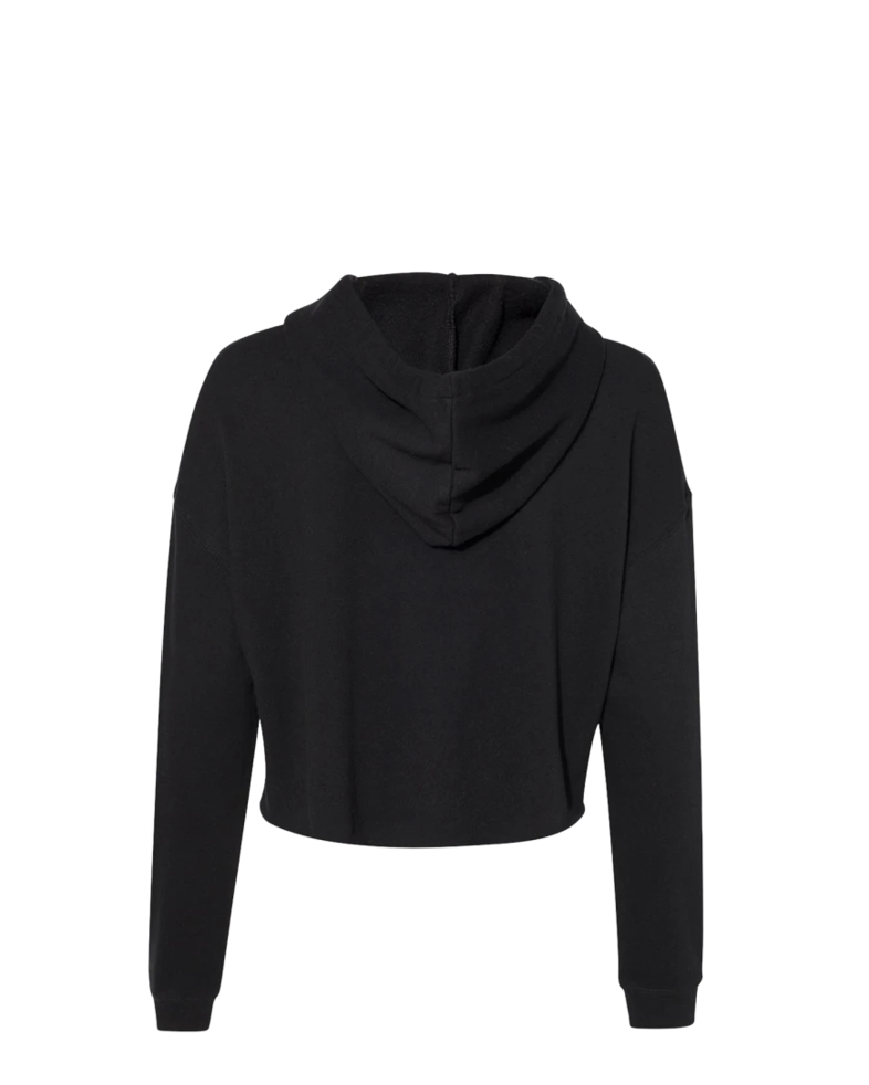 Image of a model wearing a AFX64CRP Independent Trading Co. Women’s Lightweight Cropped Hooded Sweatshirt