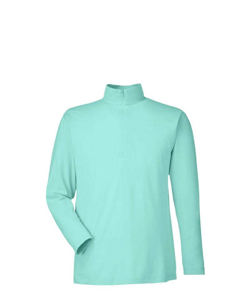 Image of a model wearing a N17924 Nautica Saltwater Quarter-Zip Pullover