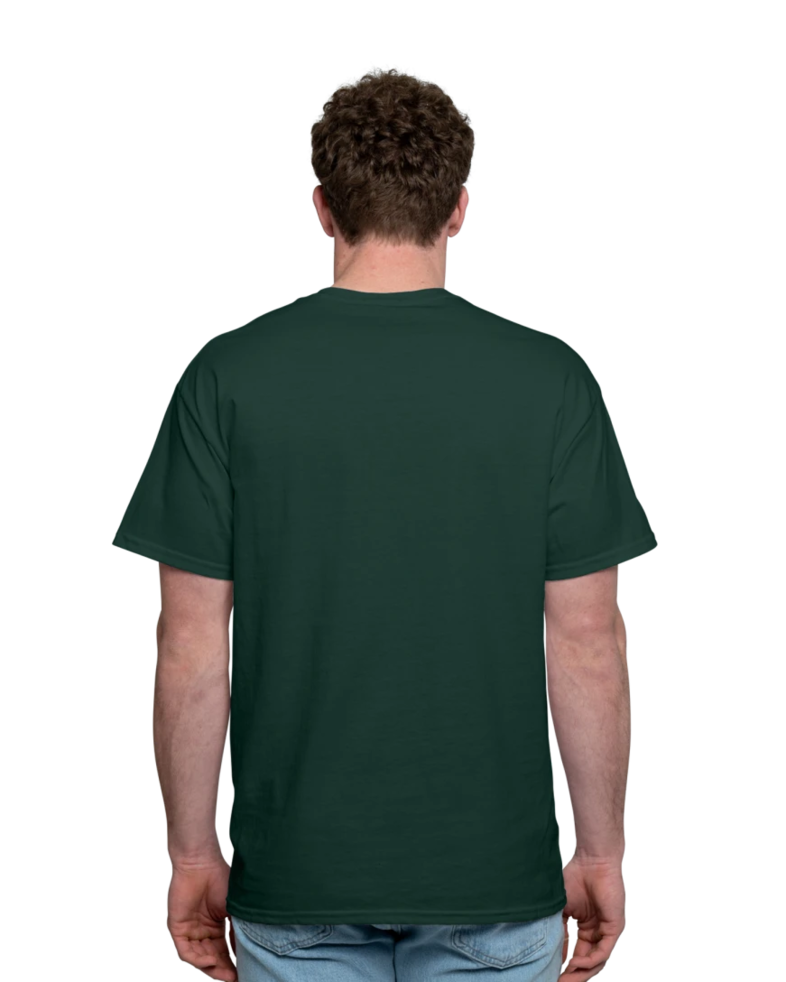 Image of a model wearing a 8000 Gildan DryBlend 50/50 Tee