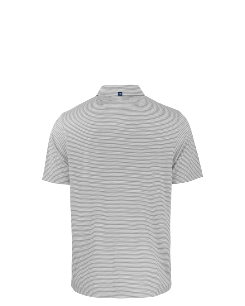 Image of a model wearing a MCK01302 Cutter & Buck Forge Eco Double Stripe Stretch Recycled Mens Polo