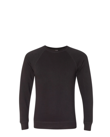 Model wearing a Independent Trading Co. Unisex Special Blend Raglan Sweatshirt