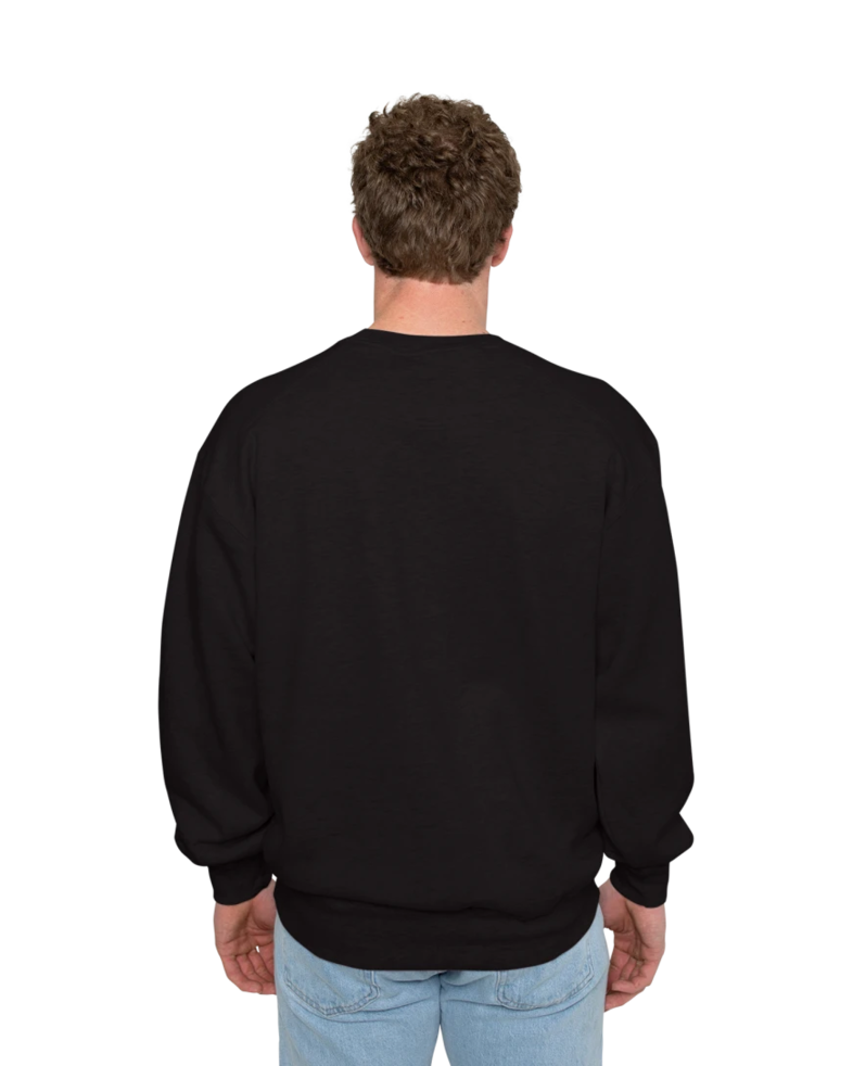 Image of a model wearing a 1252 Badger Pocket Crew Sweatshirt