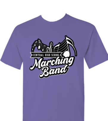 Marching Band Script with Wavy Line design idea
