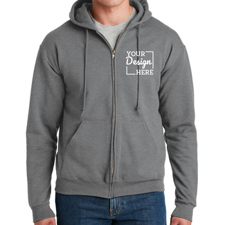 Sweatshirts:  4999 Jerzees Super Sweats 50/50 Full-Zip Hood