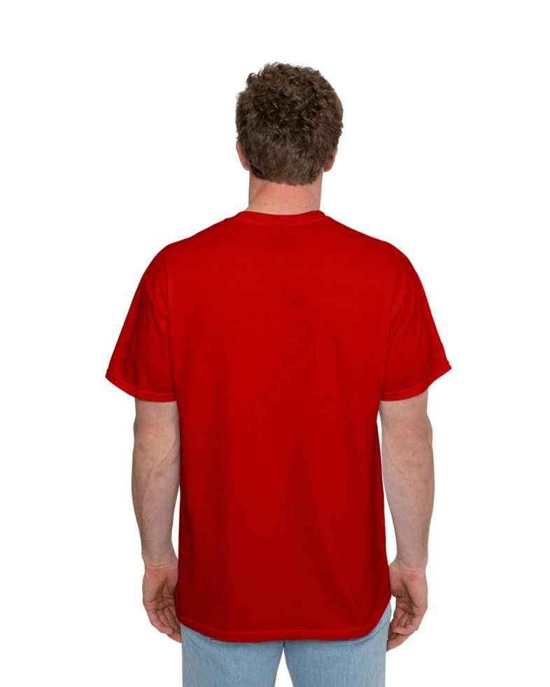 Image of a model wearing a 2300 Gildan Ultra Cotton Pocket Tee