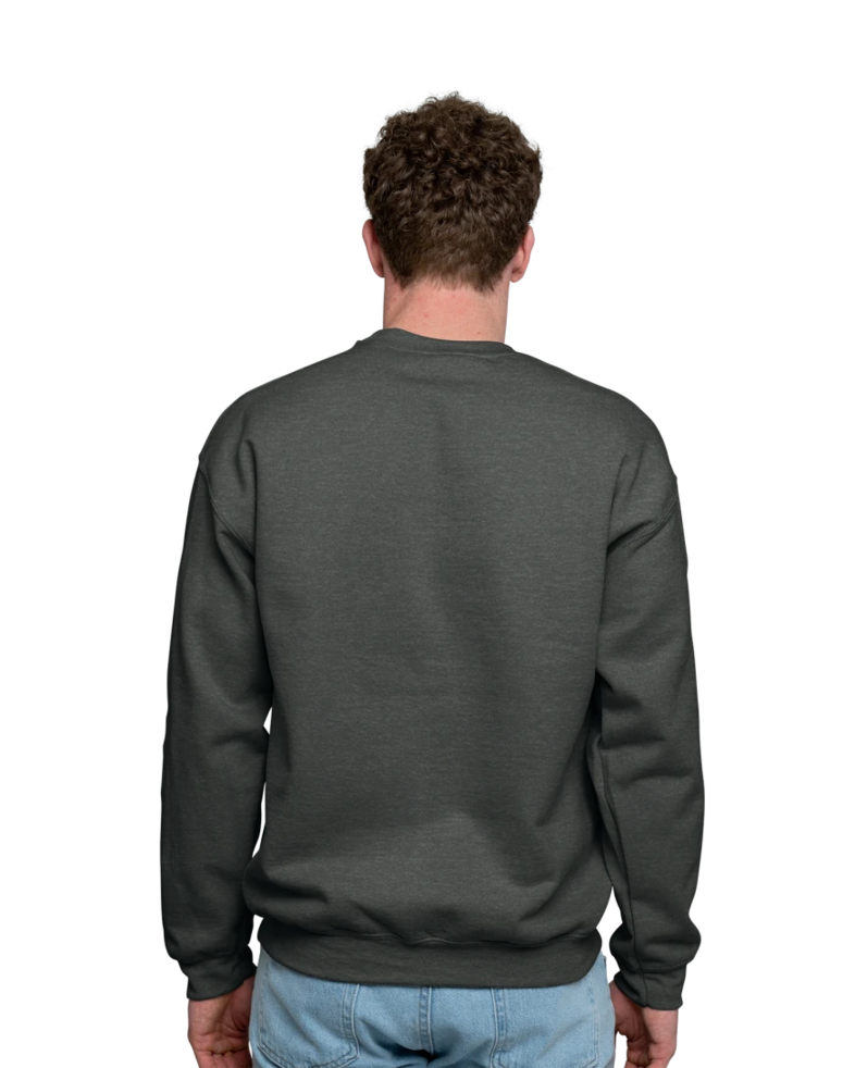 Image of a model wearing a 18000 Gildan Crewneck Sweatshirt