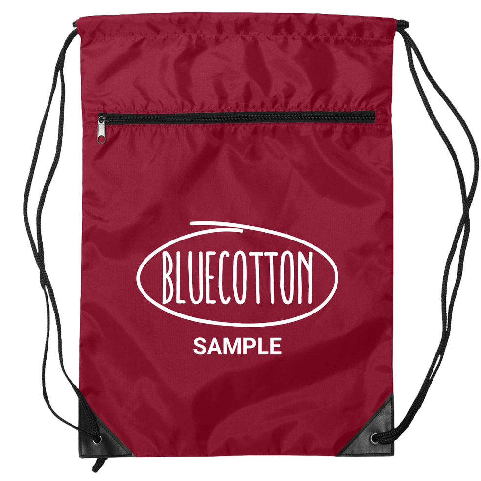 Image of 8888 Liberty Bags Zippered Drawstring Backpack