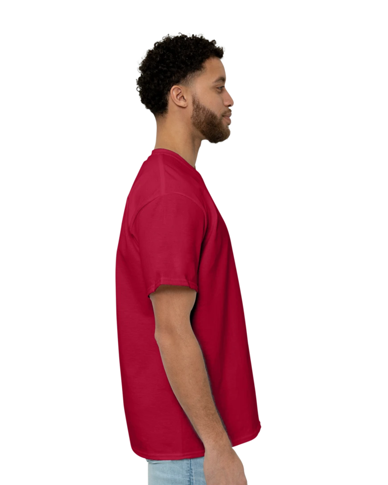 Image of a model wearing a PC61 Port & Company Essential Tee