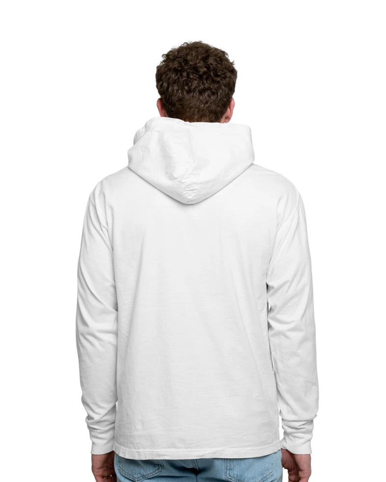 Image of a model wearing a GDH150 ComfortWash by Hanes Garment-Dyed Pocket T-Shirt