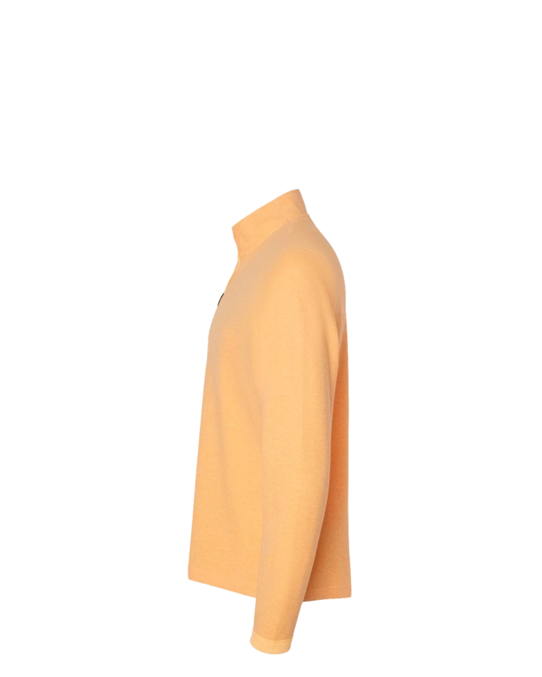 Image of a model wearing a A554 Adidas 3-Stripes Quarter-Zip Sweater