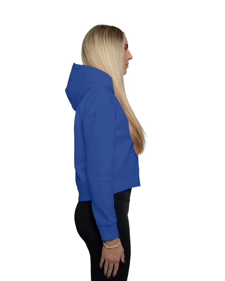Image of a model wearing a DT6101 District® Women’s V.I.T.™ Fleece Hoodie