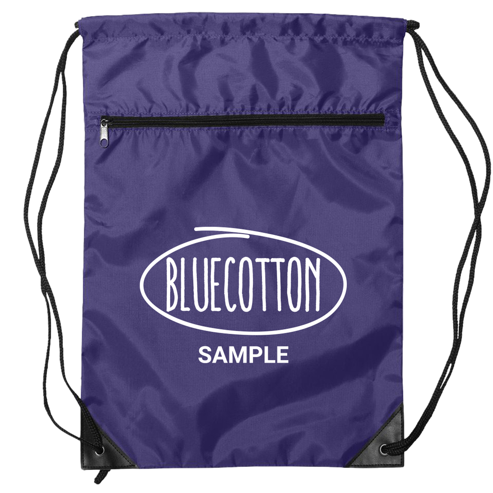 Image of 8888 Liberty Bags Zippered Drawstring Backpack