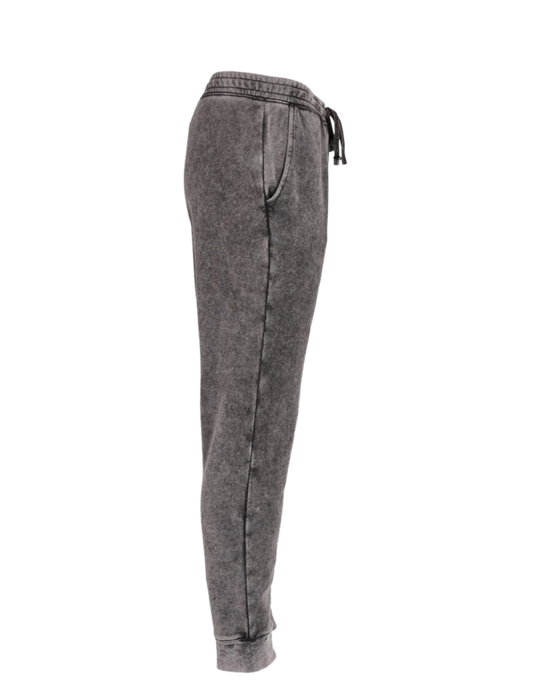 Image of a model wearing a PRM50PTMW Independent Trading Co. Mineral Wash Fleece Pants