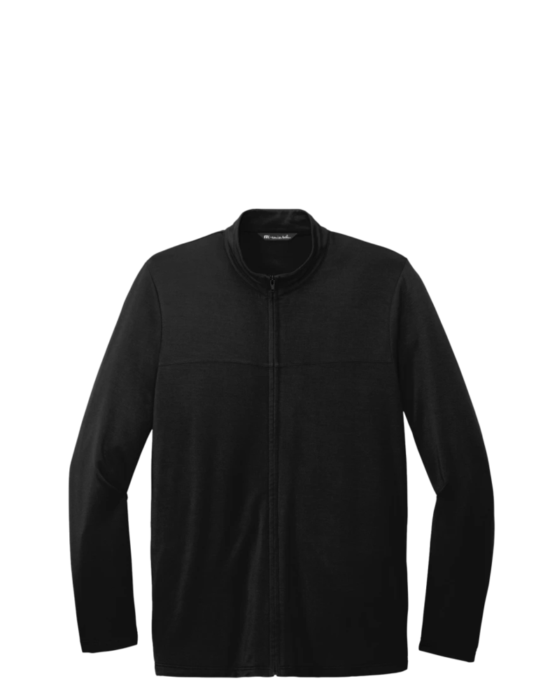 Image of a model wearing a TM1MU420 TravisMathew Newport Full-Zip Fleece