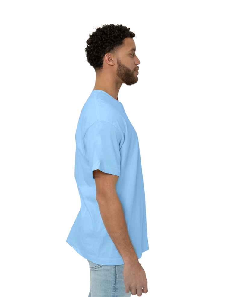 Image of a model wearing a 5180 Hanes Beefy-T