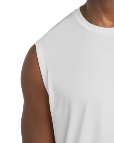 Closeup of a ST352 Sport-Tek Sleeveless PosiCharge Competitor Tee