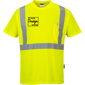 S190 Portwest Hi-Vis Pocket T-Shirt