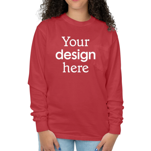 Sample image of CC4410 Comfort Colors Long Sleeve Pocket T-shirt